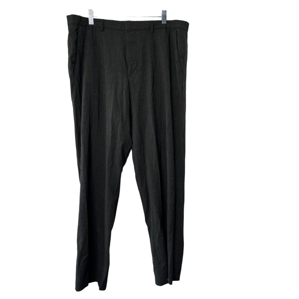 Calvin Klein Black Lightweight Flat Front Slacks Pants Men's 36x29